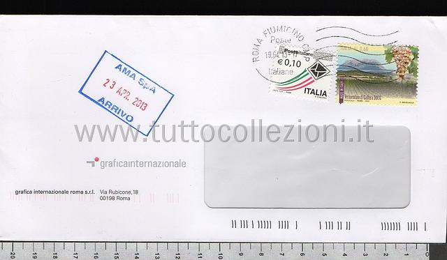 Collezionismo di storia postale buste viaggiate affrancatura tariffe postali degli anni 2000